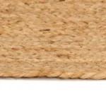 Round Hand-Braided Jute Rug - 210cm