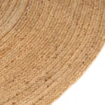 Round Hand-Braided Jute Rug - 180cm