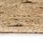 Hand-Braided Jute Rug - 210cm