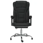 Reclining Office Chair - Black Faux Leather