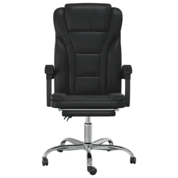 Reclining Office Chair - Black Faux Leather