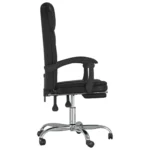 Reclining Office Chair - Black Faux Leather