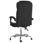 Reclining Office Chair - Black Faux Leather