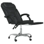 Reclining Office Chair - Black Faux Leather