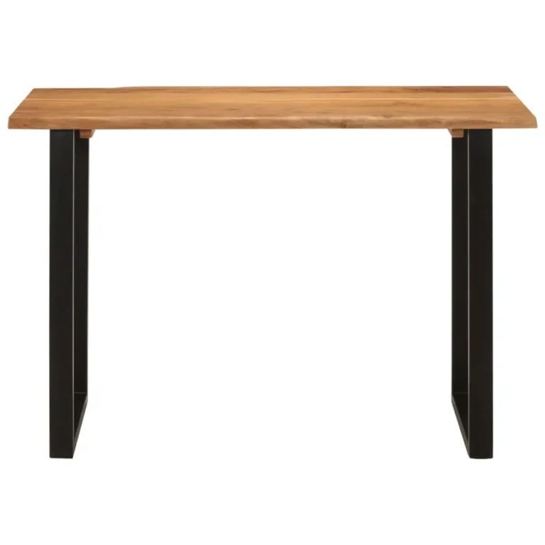 Dining Table Solid Acacia Wood - 110 x 50 x 76cm
