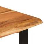 Dining Table Solid Acacia Wood - 110 x 50 x 76cm