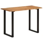 Dining Table Solid Acacia Wood - 110 x 50 x 76cm