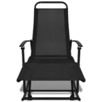 Foldable Garden Rocking Chair - Black