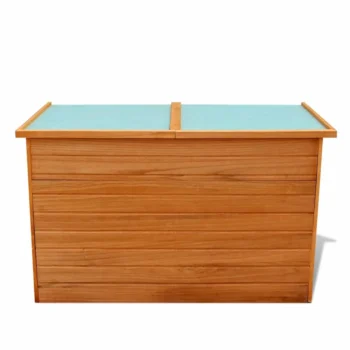 Wooden Garden Storage Box - Fir Wood - 126 x 72 x 72cm