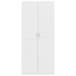 Door Bedroom Wardrobe - White - 90 x 52 x 200cm