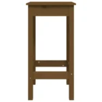 2 Solid Wood Pine Bar Chairs - Honey Brown - 40 x 40 x 78cm