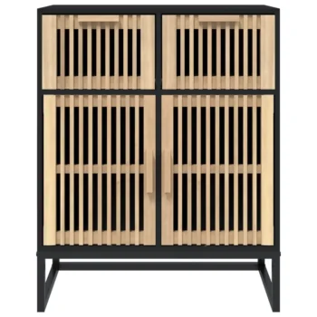 Sideboard - Black - Engineered Wood - 60 x 30 x 75cm