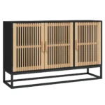 Sideboard Engineered Wood - Black - 105 x 30 x 65cm