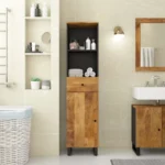 Bathroom Cabinet - Mango Wood - 38 x 33 x 160cm