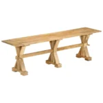 Wooden Bench - Solid Mango Wood - 160 x 35 x 45cm