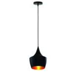 Retro Industrial Hanging Pendant Lampshade - black