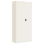 Steel File Cabinet With Lock - White - 90 x 40 x 200cm