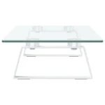 Monitor Stand - Tempered Glass and Metal - 60 x 20 x 8cm