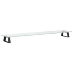 Monitor Stand - Tempered Glass and Metal - Black - 100 x 20 x 8cm