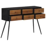 Console Table With Drawers - Reclaimed Teak - 116 x 30 x 76cm