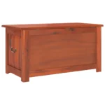 Storage Chest with Lid - Acacia Wood - Brown - 110 x 55 x 57cm