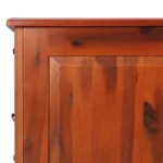 Storage Chest with Lid - Acacia Wood - Brown - 110 x 55 x 57cm