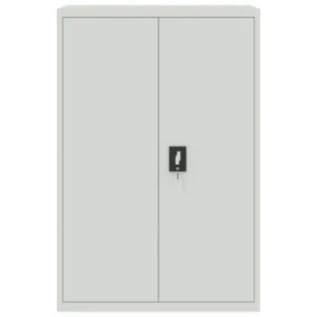 Steel Office Cabinet - Grey - 90 x 40 x 140cm