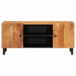 Stylish Wooden TV Cabinet - Acacia Wood - 105 x 33 x 46cm