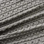 Grey Knitted Woolen Blanket - 130 x 220cm