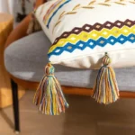 Embroidered - Cotton Fringed Pillowcase