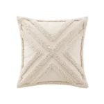 Tasseled Tufted Cushion Cover Natural - 45 x 45cm