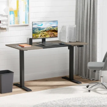 Height Adjustable Electric Standing Desk With 4 Automatic Memory Presets - 140cm x 70cm