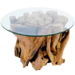 Coffee Table - Solid Teak Driftwood - 60cm