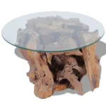 Coffee Table - Solid Teak Driftwood - 60cm