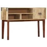 Console Table - Solid Rough Mango Wood - 115 x 30 x 76cm