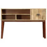 Console Table - Solid Rough Mango Wood - 115 x 30 x 76cm