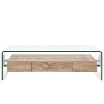 Contemporary & Modern Glass Coffee Table - 98 x 45 x 31cm