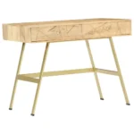 Writing Desk with Drawers - Solid Mango Wood - 100 x 55 x 75cm