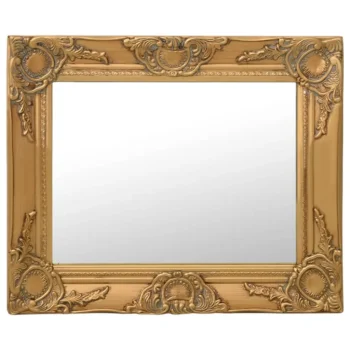 Wall Mirror Baroque Style - Gold - 50 x 40cm