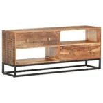 TV Cabinet - Rough Acacia Wood - 120 x 30 x 50cm