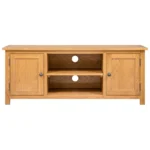 TV Cabinet - Solid Oak Wood - 110 x 35 x 44cm