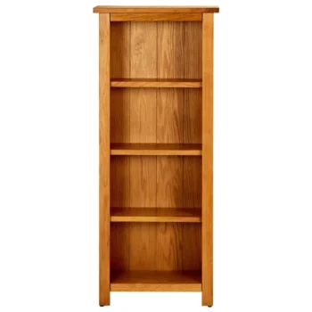 4 Tier Solid Oak Wood Bookcase