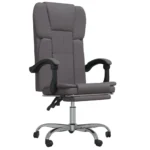 Reclining Office Chair - Grey Faux Leather