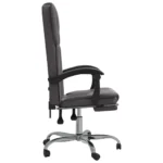 Reclining Office Chair - Grey Faux Leather