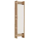 Bamboo and Canvas - 5 Panel Room Divider - 200 x 180cm