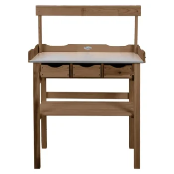 Potting Table With Drawer And Rack - Brown - 80.1 x 37.9 x 113cm