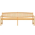 Garden Bench - Solid Teak Wood - 228 x 59.5 x 90cm