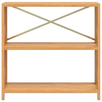 3-Tier Shelf - Solid Oak Wood - 80 x 30 x 78cm