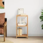 3-Tier Shelf - Solid Oak Wood - 40 x 30 x 78cm