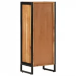 Bathroom Cabinet - Solid Acacia Wood And Iron - 40 x 30 x 100cm